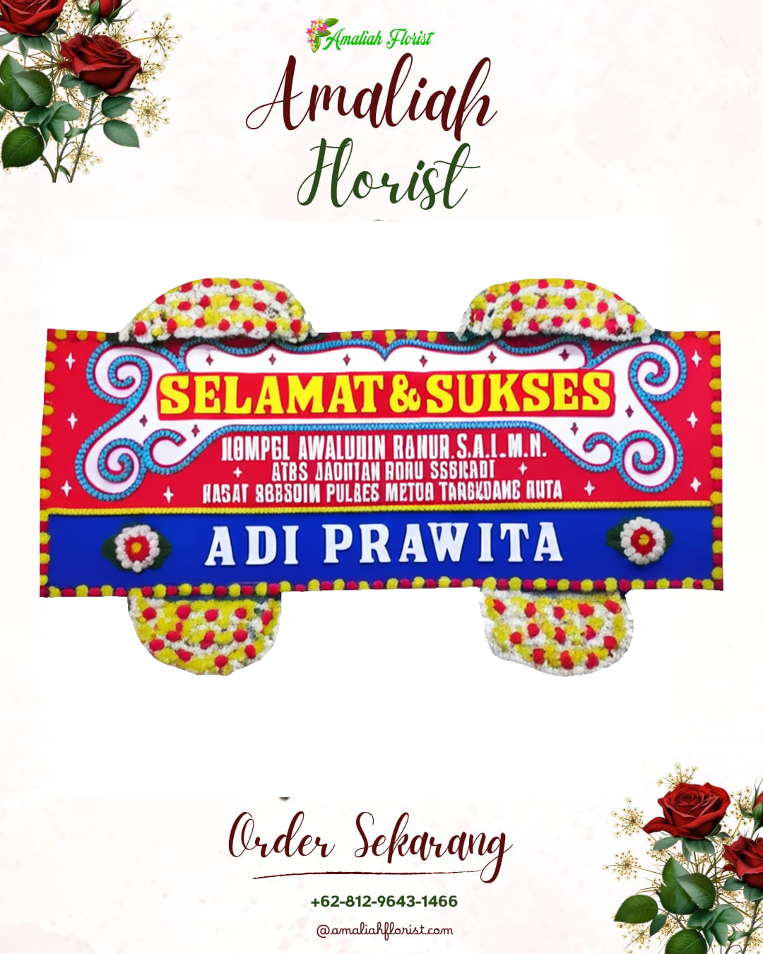 Papan Bunga Ucapan Selamat Wenang